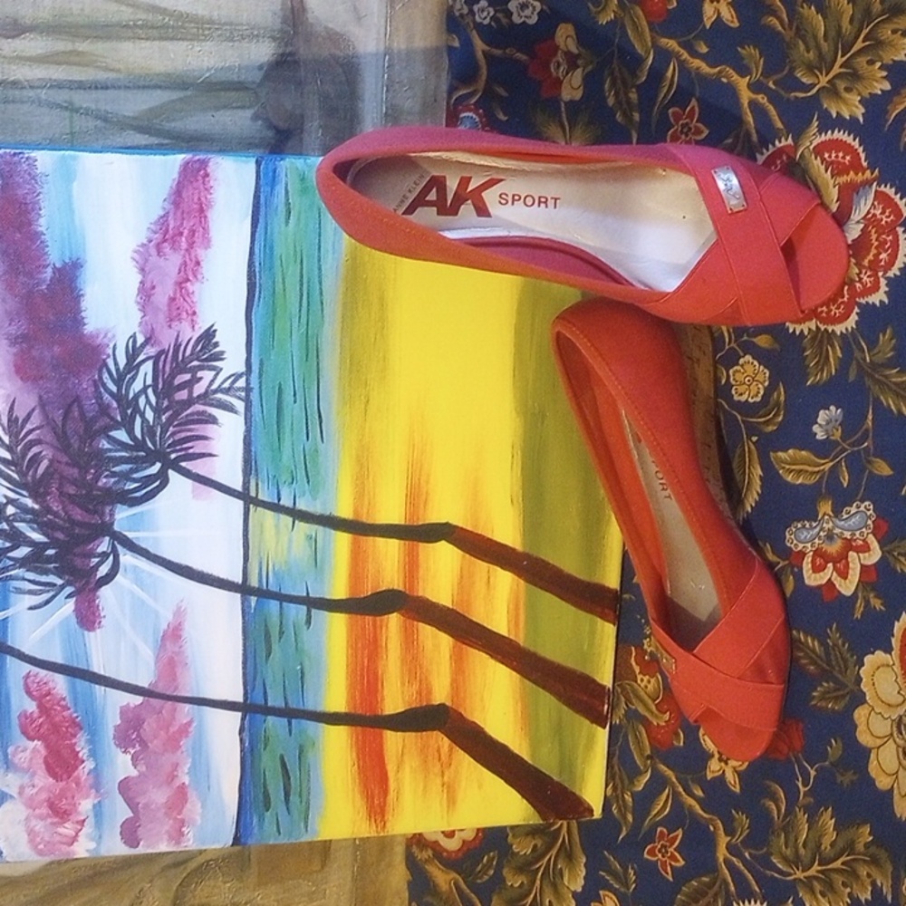 Anne Klein Open Toe 1inch Wedges!*